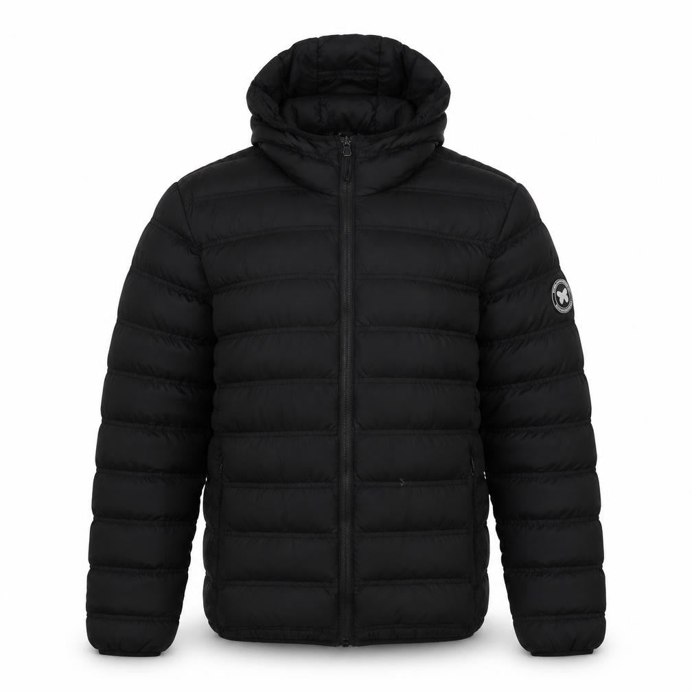 Good For Nothing Men's Black Puffer Jacket, Small