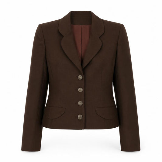 BHS Women's Brown Wool Suit Jacket Size 10