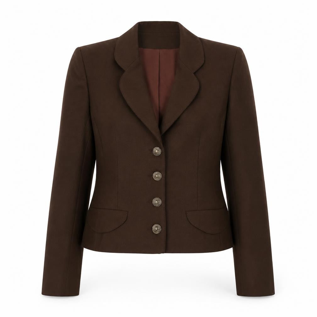BHS Women's Brown Wool Suit Jacket Size 10