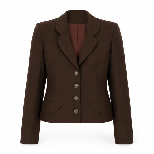 BHS Women's Brown Wool Suit Jacket Size 10