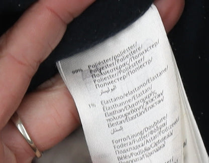 Close-up detail of Mayoral Grey boys’ parka jacket hooded winter 7 years