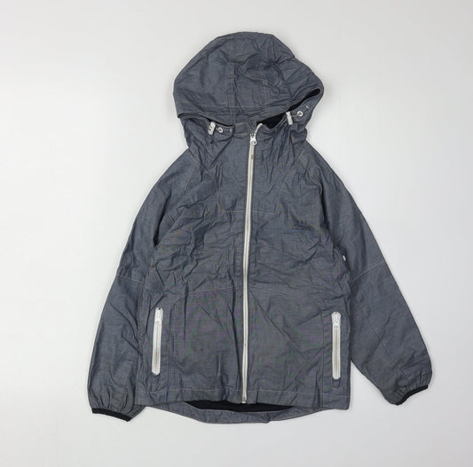 Next Boys Grey Basic Jacket 6 Years Zipped Pockets