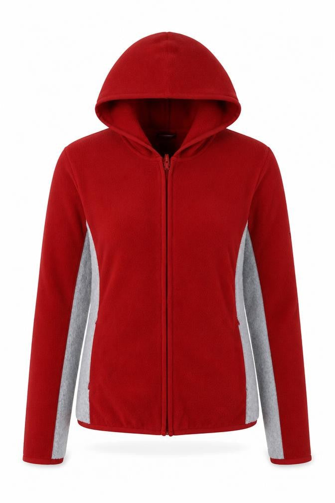 GAP Women's Red Fleece Hoodie Jacket Size S