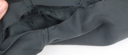 FLY53 Men's Grey Bomber Jacket S Hooded Full Zip