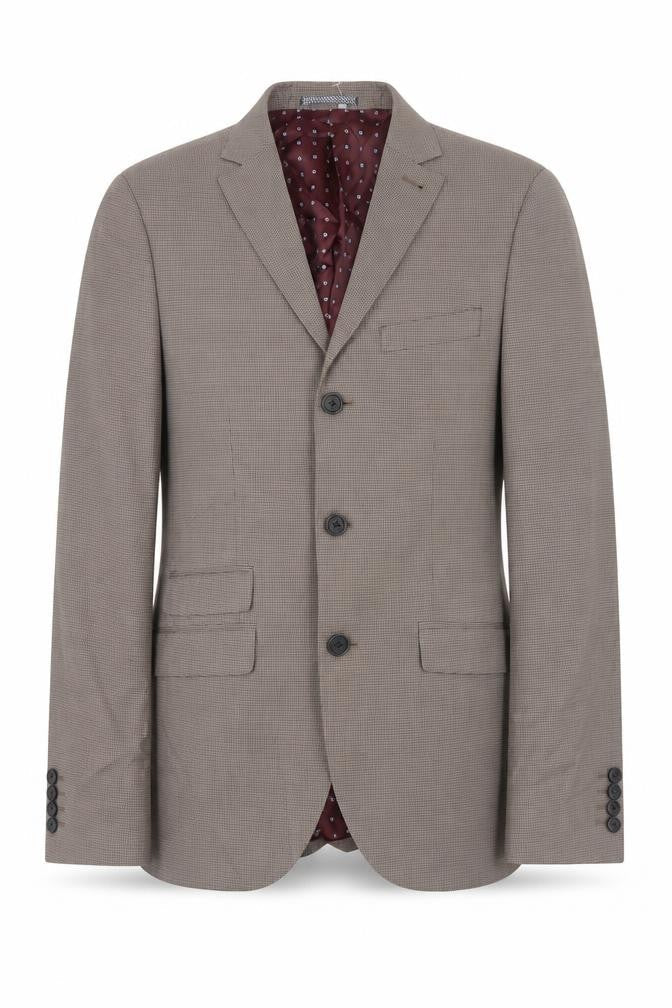 Next Men's Brown Check Blazer 36R Regular Fit