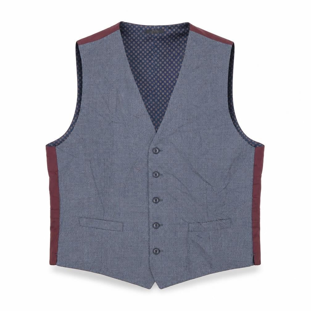 Marks & Spencer Men's Grey Waistcoat, 41-42R - Elegant Formal Style