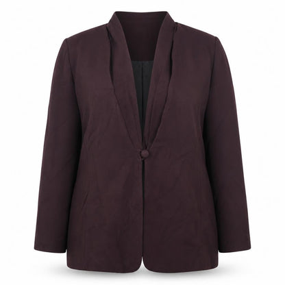Ellen Tracy Women's Brown Blazer, Size 16, Autumn Business Jacket