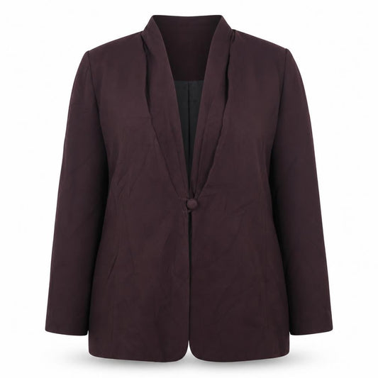 Ellen Tracy Women's Brown Blazer, Size 16, Autumn Business Jacket