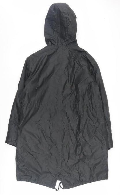 Marks & Spencer Women's Black Hooded Jacket Size 10