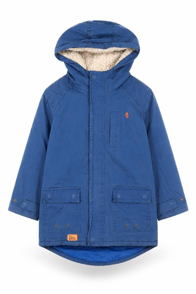 Little Lighthouse Boys Blue Hooded Jacket 5-6 Years