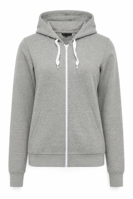 Topshop Women Grey Full Zip Hoodie Size 12