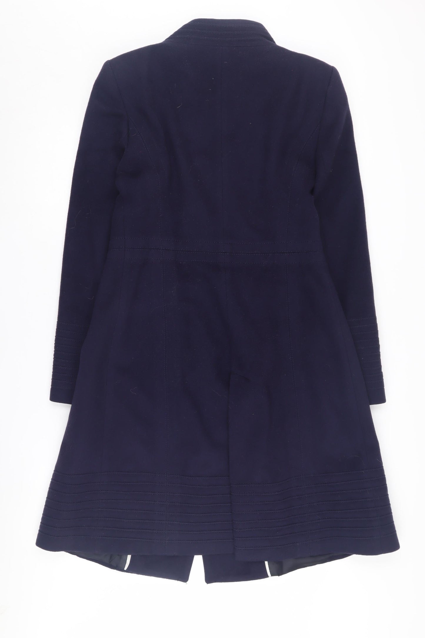 Zara Women's Blue Wool Pea Coat L