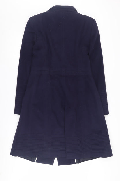 Zara Women's Blue Wool Pea Coat L