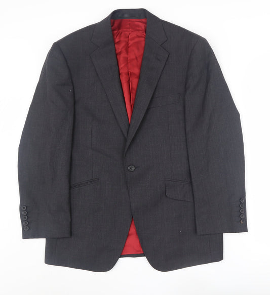 Marks and Spencer Men's Black Wool Blazer 38S