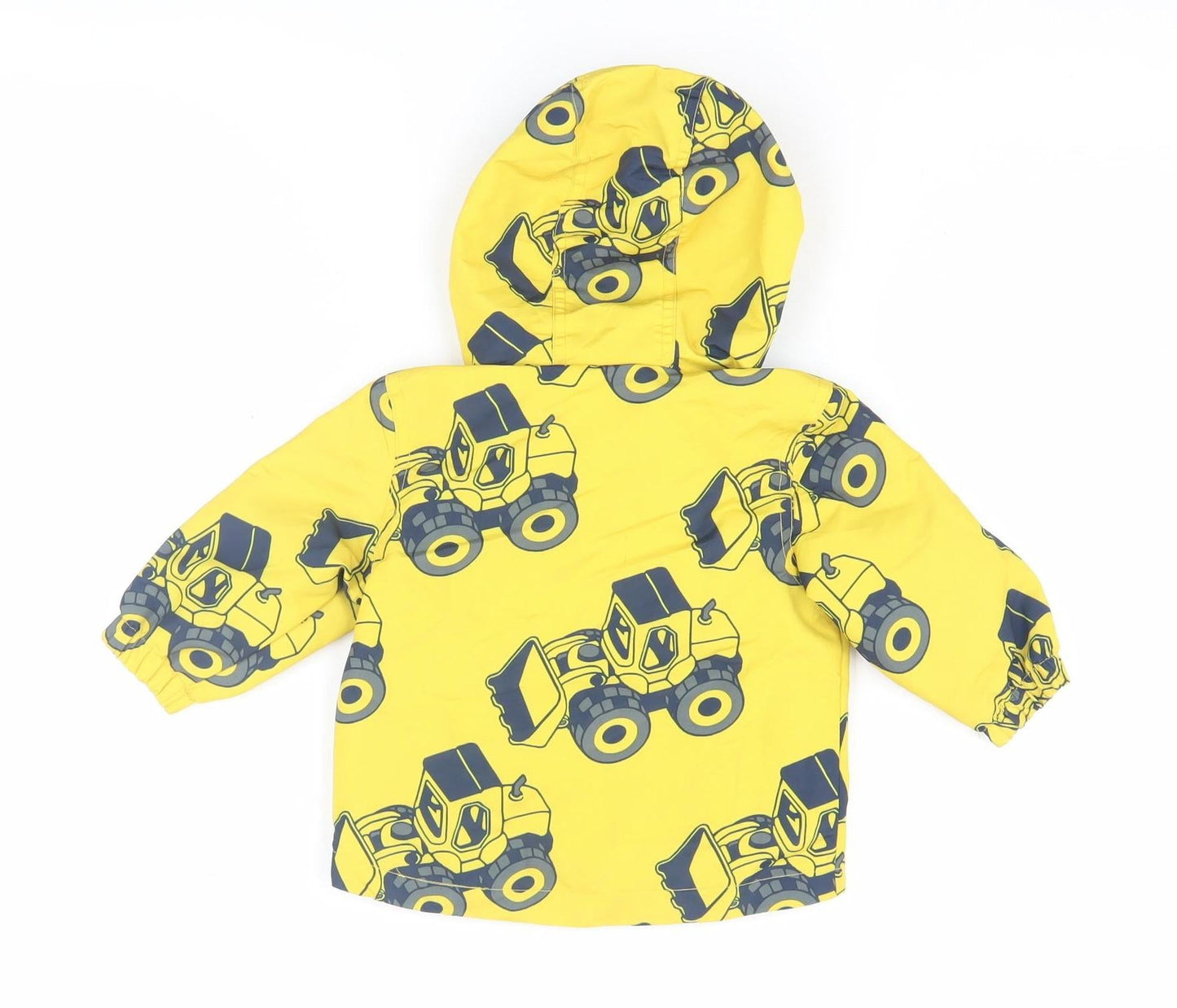 Next Unisex Baby Yellow Puffer Jacket 6-9 Months Cartoon Print