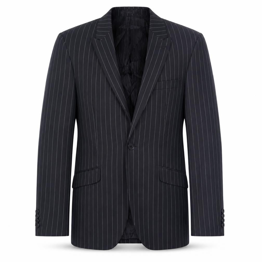 Ventuno 21 Men's Black Striped Blazer Size 36S