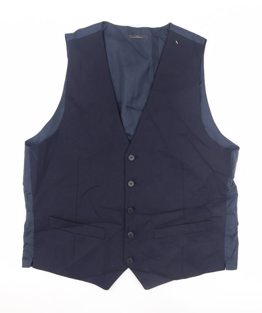 Marks and Spencer Men's Blue 41-43 Waistcoat, Elegant