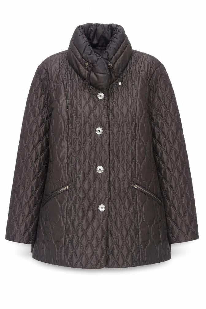 Concept K Berlin Women's Brown Quilted Coat Size 16