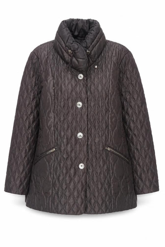 Concept K Berlin Women's Brown Quilted Coat Size 16