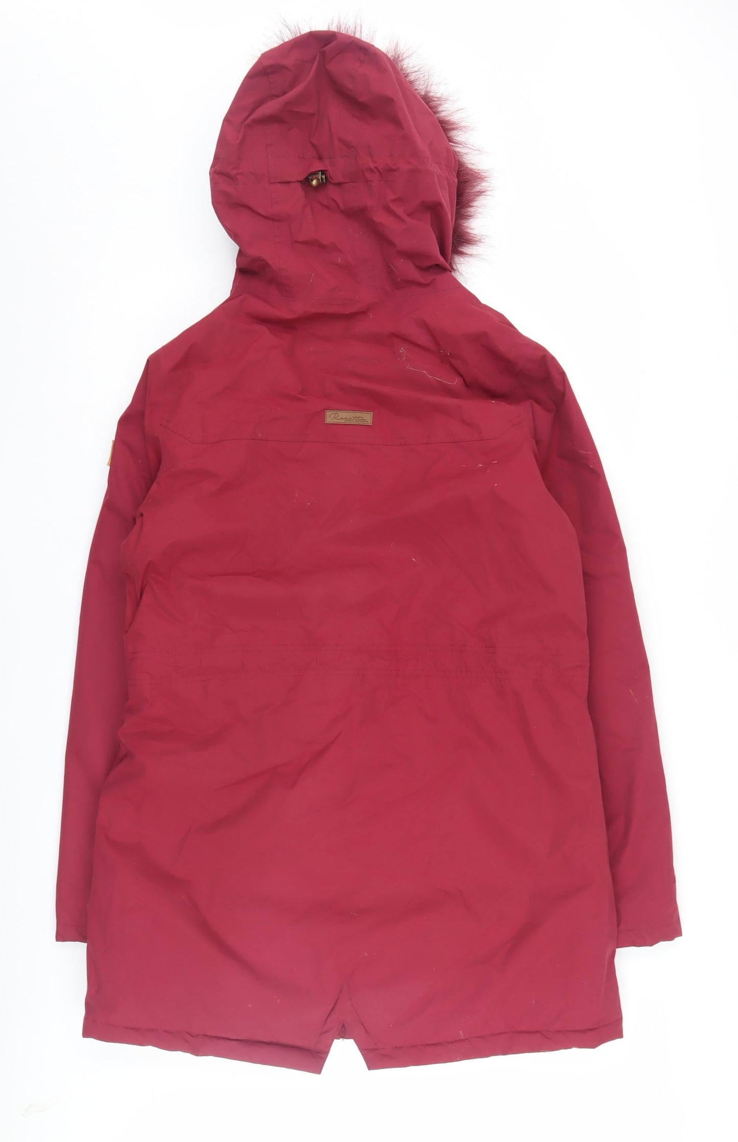 Regatta Women's Red Parka Jacket Size 12 with Hood