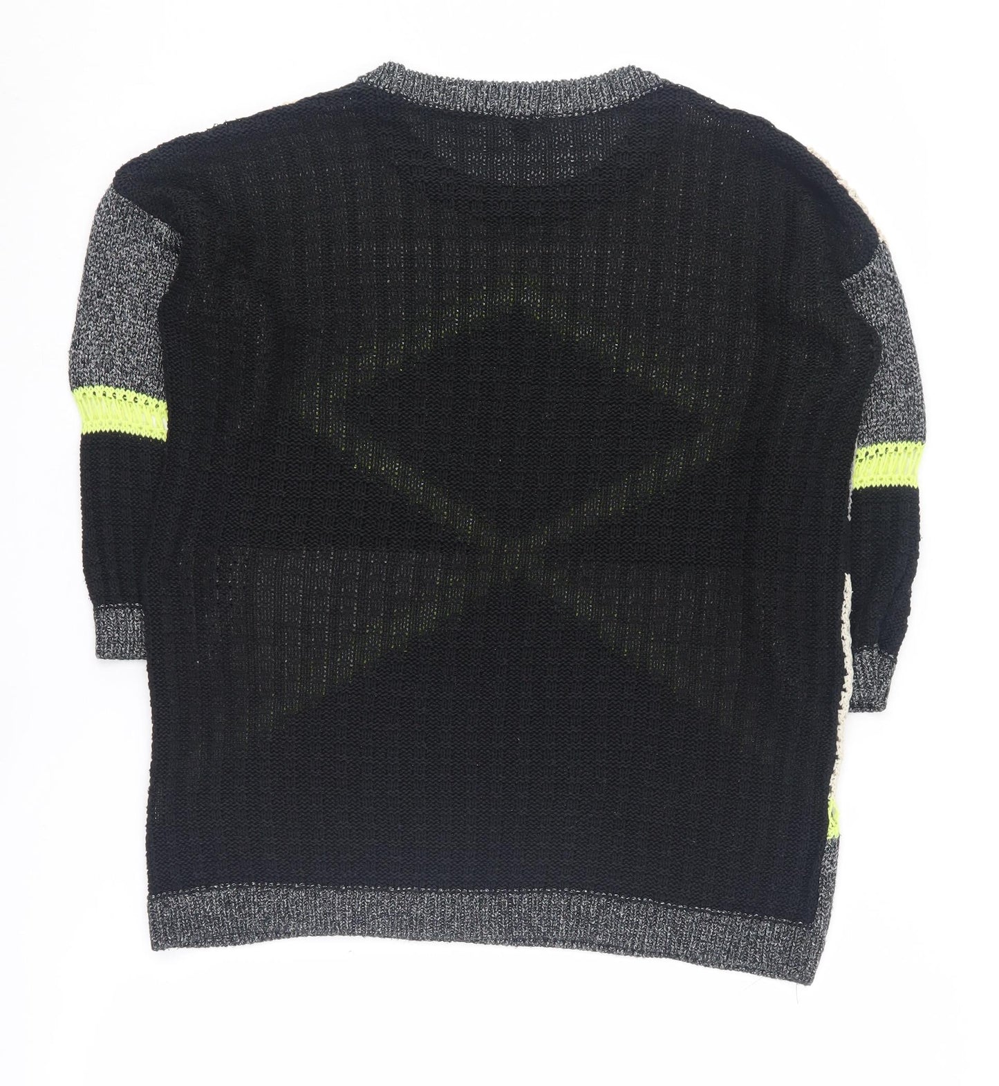 River Island Women's Geometric Pullover Jumper Grey 10