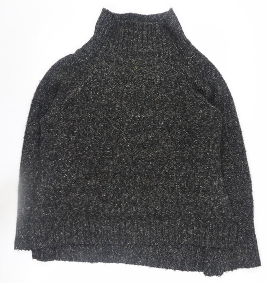 H&M Women's Black High Neck Jumper S
