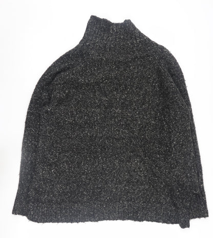 H&M Women's Black High Neck Jumper S