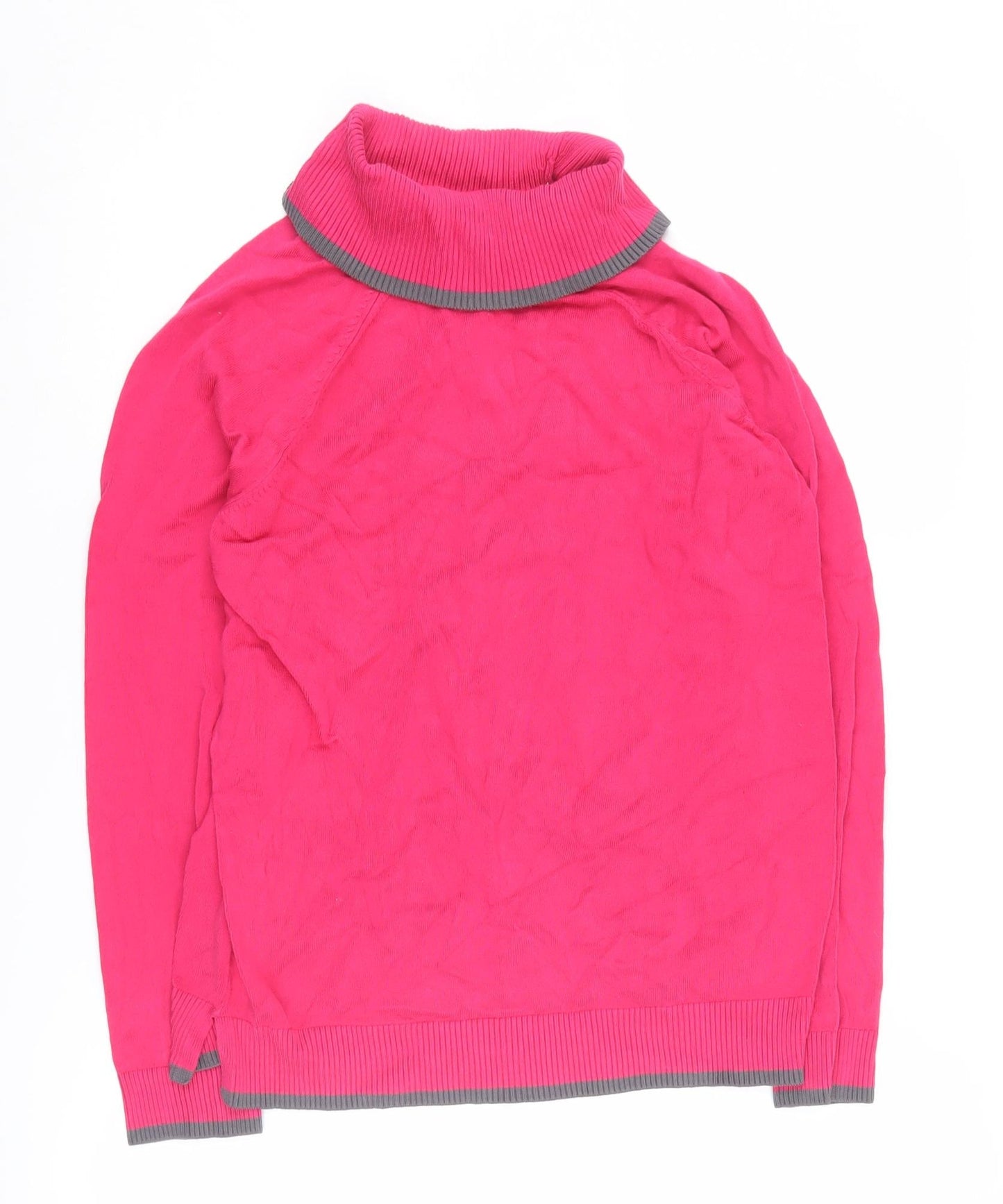 Heine Women's Pink Roll Neck Jumper Size 14