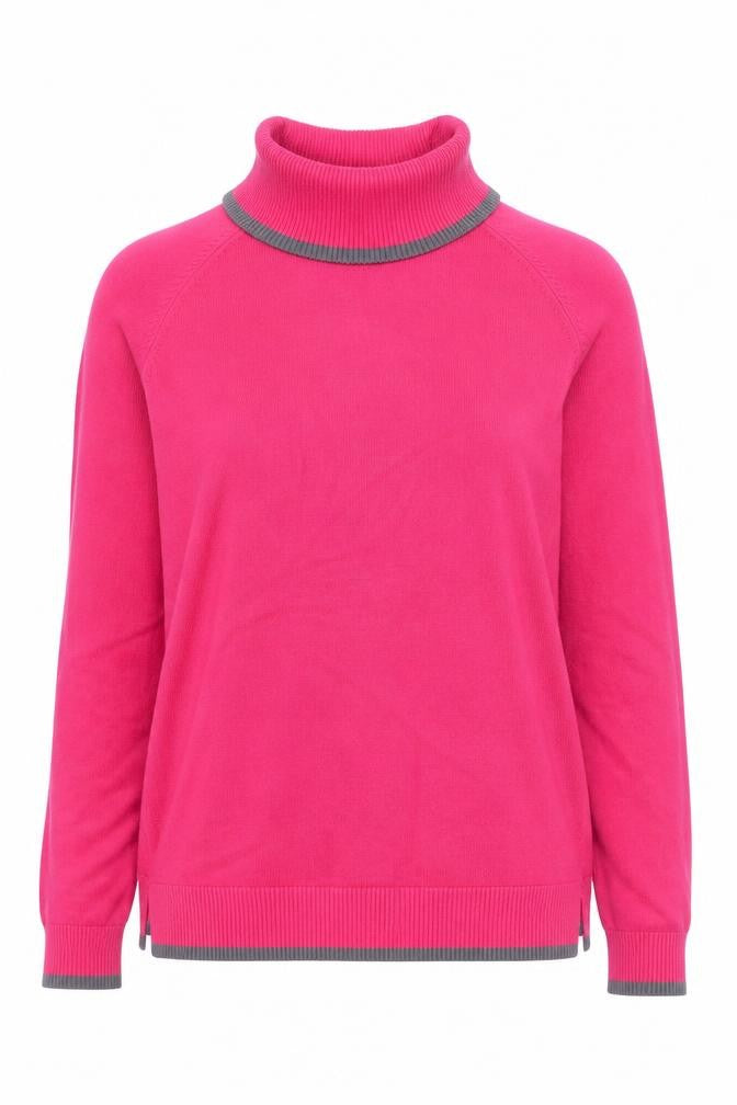 Heine Women's Pink Roll Neck Jumper Size 14