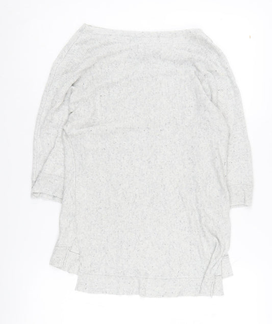 Monsoon Women Grey 3/4 Sleeve Jumper Size S