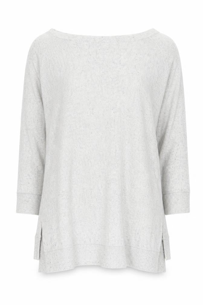 Monsoon Women Grey 3/4 Sleeve Jumper Size S