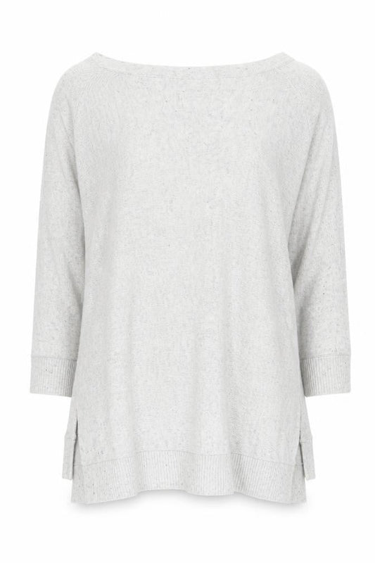 Monsoon Women Grey 3/4 Sleeve Jumper Size S