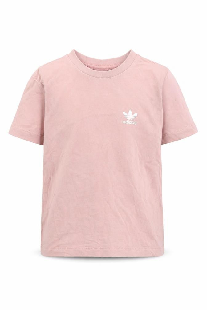 Front view of Adidas girls’ pink t-shirt, 2-3 years, casual and comfy