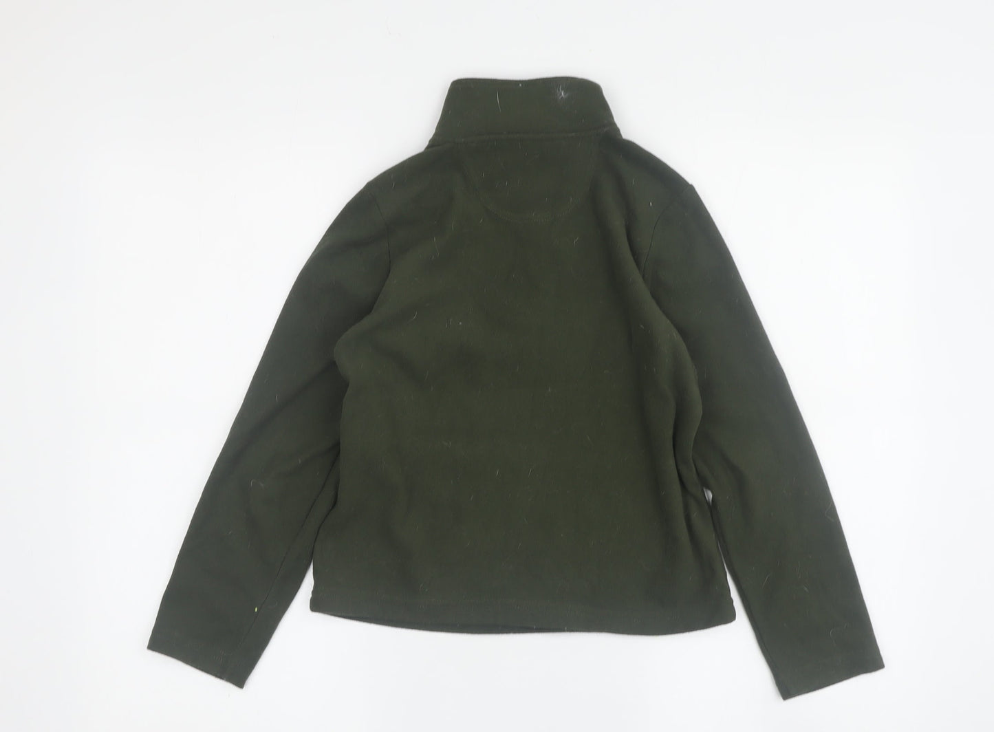 Peter Storm Boys' Green Fleece 1/4 Zip Hoodie, Size 7-8