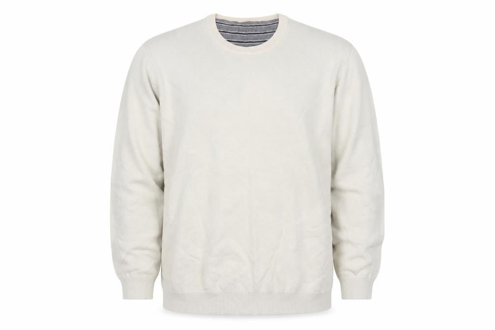 Marks & Spencer Men's Beige XL Pullover Cotton Jumper