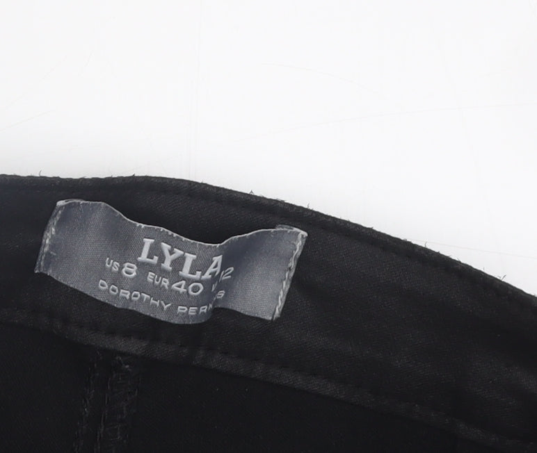 Dorothy Perkins Women's Black Skinny Trousers Size 12