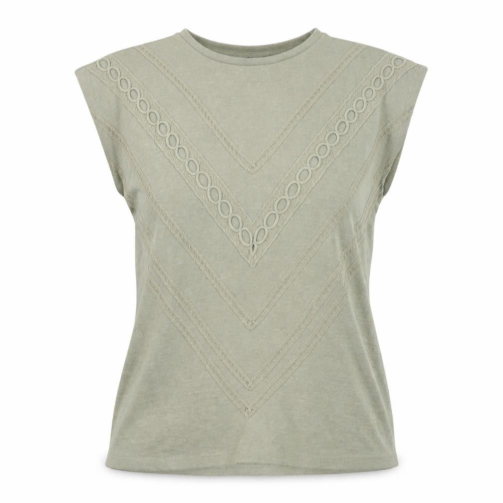 Warehouse Women's Green Basic T-Shirt Size 10