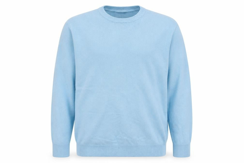 Colvin Men's Blue 2XL Crew Neck Cotton Pullover