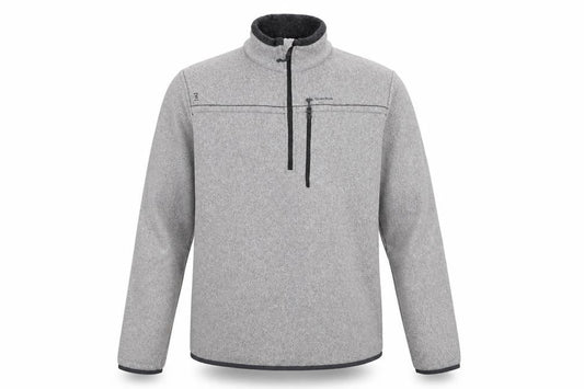 Decathlon Men's Grey XL High Neck Fleece Sweatshirt
