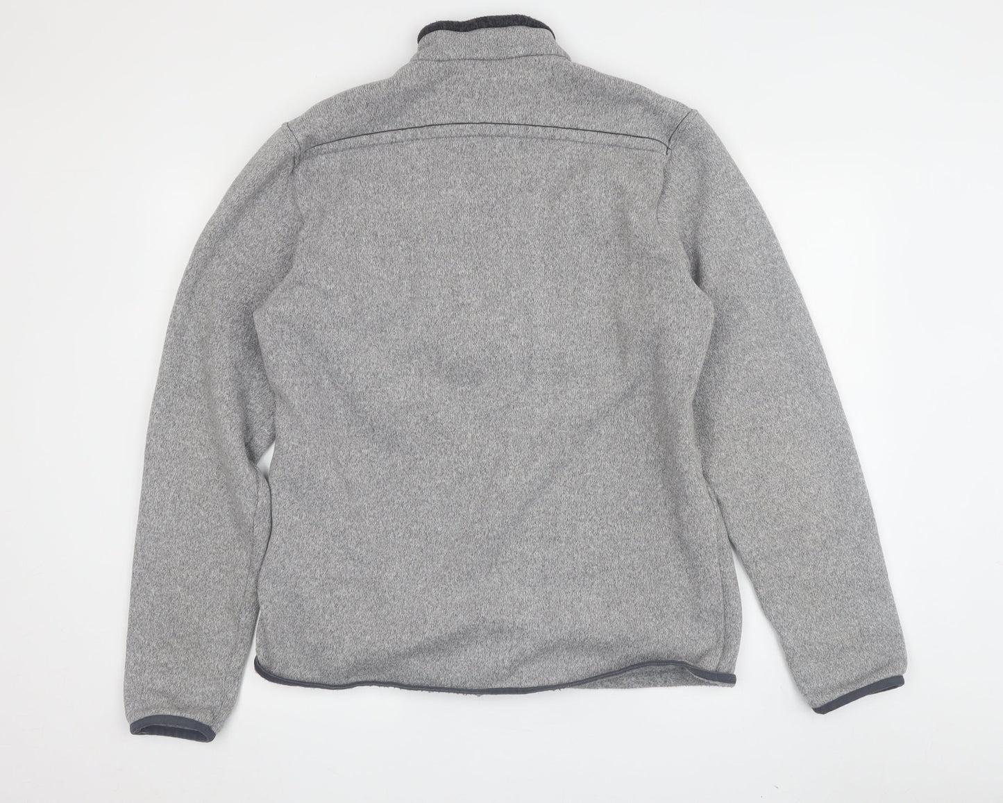 Decathlon Men's Grey XL High Neck Fleece Sweatshirt
