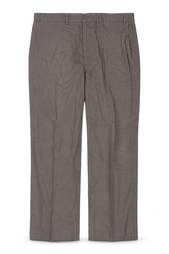 Marks & Spencer Men's Khaki Flat Front Trousers