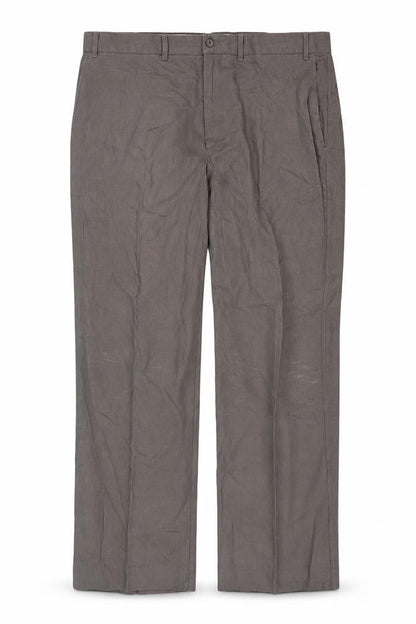 Marks & Spencer Men's Khaki Flat Front Trousers