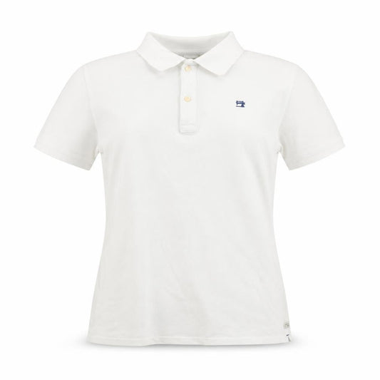 Scotch & Soda Women's White Polo 14 Regular Short Sleeve