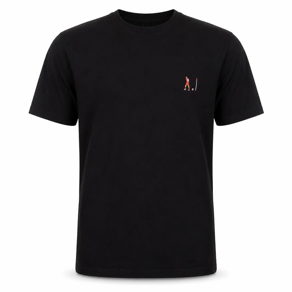 American Apparel Men Black S T-Shirt Crew Neck