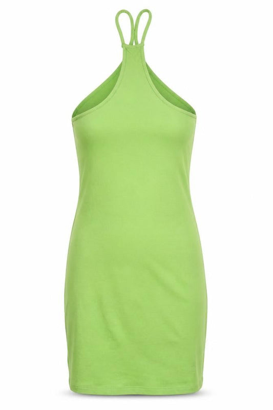 Zara Women's Green Halter Sleeveless Dress S