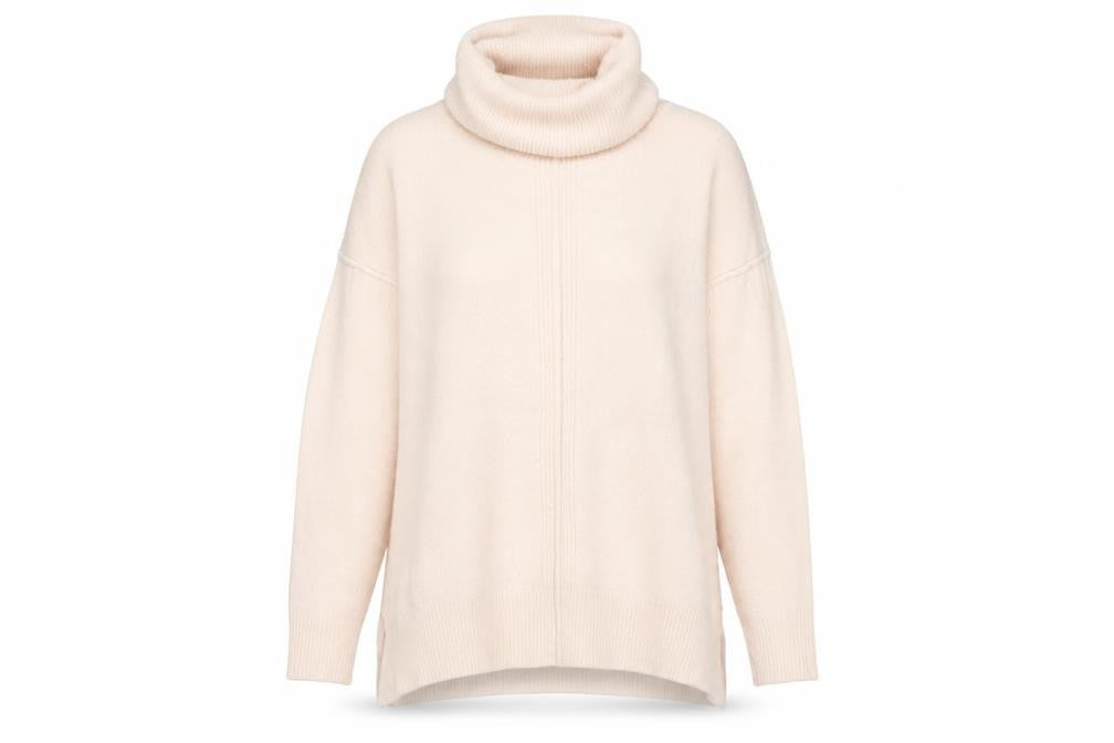 Miss Selfridge Women's Beige Roll Neck Jumper, Size 8