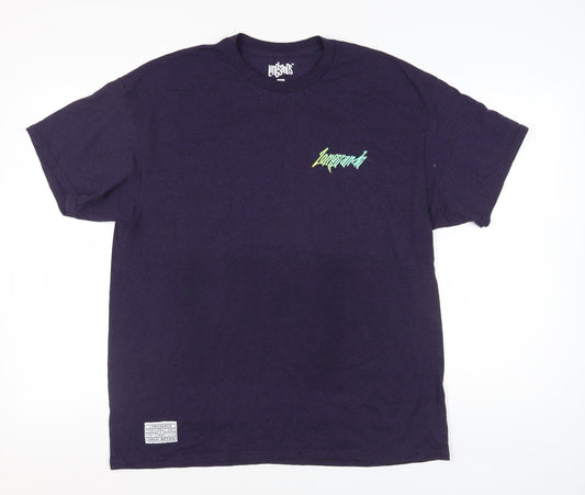 Longsands Purple XL Unisex Graphic T-Shirt