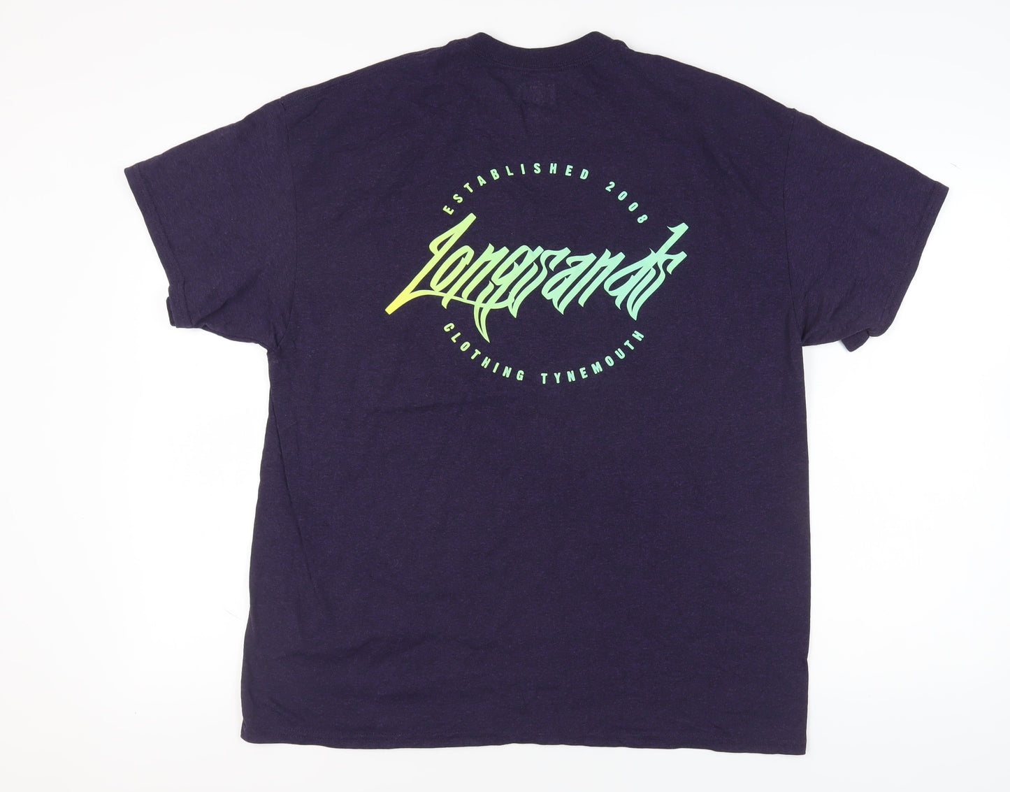 Longsands Purple XL Unisex Graphic T-Shirt