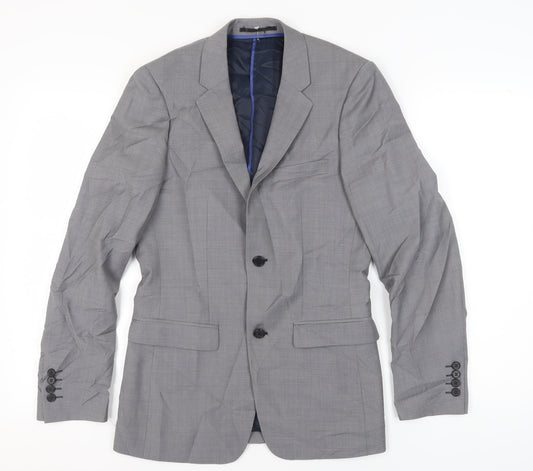 Topman Grey Men's Blazer 34R Business Suit Jacket