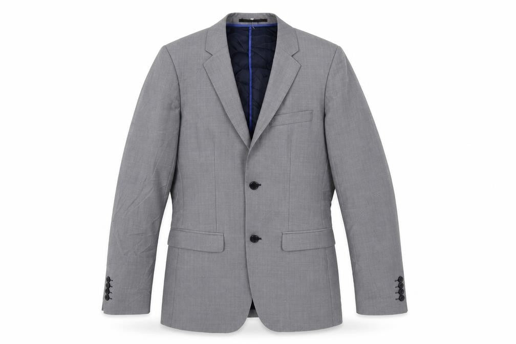 Topman Grey Men's Blazer 34R Business Suit Jacket